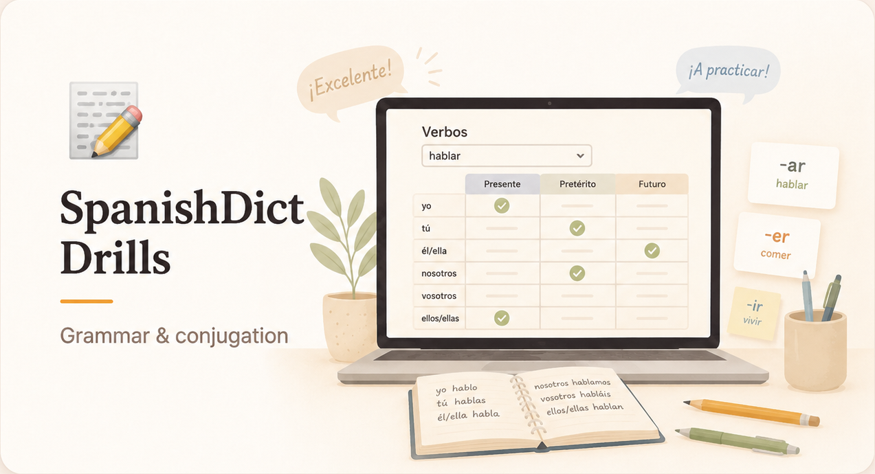 SpanishDict Drills — grammar & conjugation