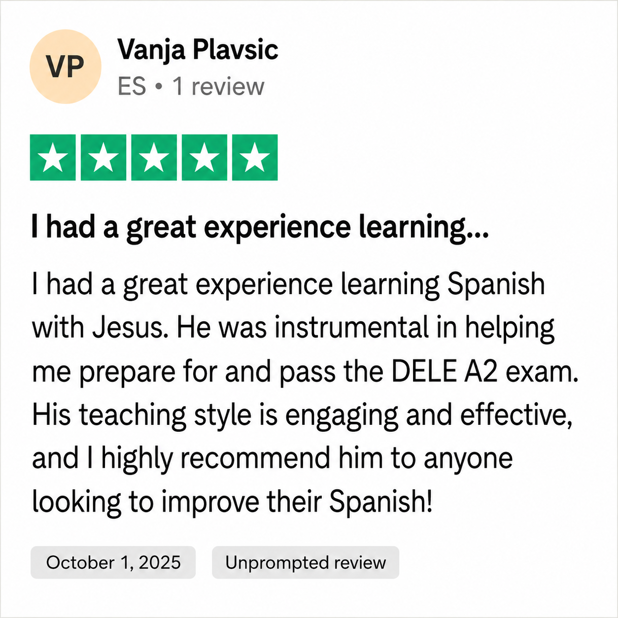 Vanja — October 2025